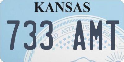 KS license plate 733AMT