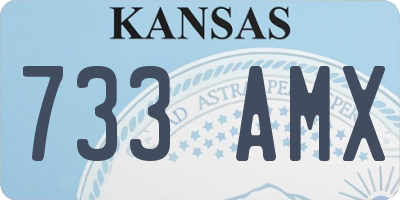KS license plate 733AMX