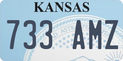 KS license plate 733AMZ