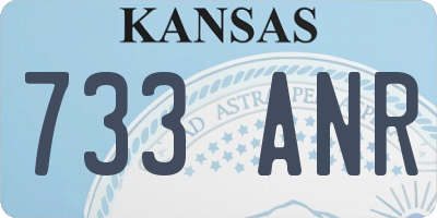KS license plate 733ANR