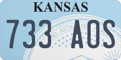 KS license plate 733AOS