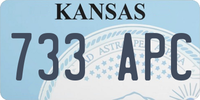 KS license plate 733APC