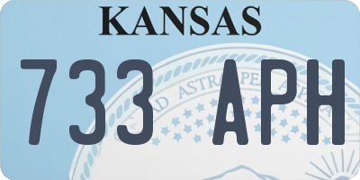 KS license plate 733APH