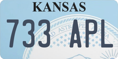 KS license plate 733APL