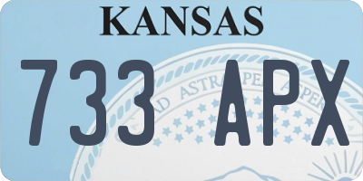 KS license plate 733APX