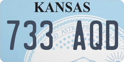 KS license plate 733AQD