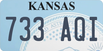KS license plate 733AQI