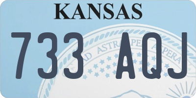 KS license plate 733AQJ