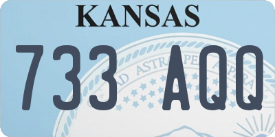 KS license plate 733AQQ