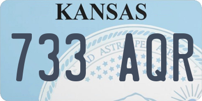 KS license plate 733AQR