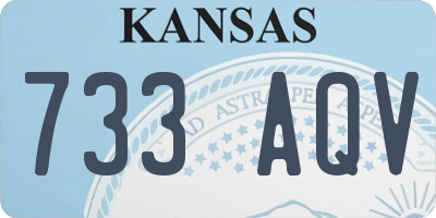 KS license plate 733AQV