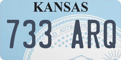 KS license plate 733ARQ