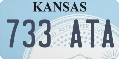 KS license plate 733ATA
