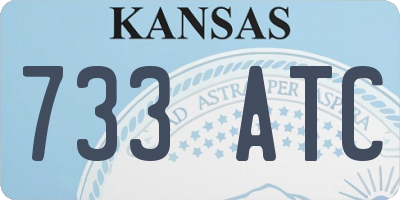 KS license plate 733ATC