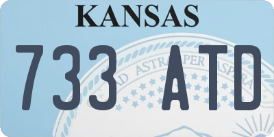 KS license plate 733ATD