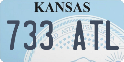 KS license plate 733ATL