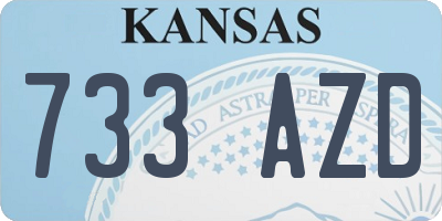 KS license plate 733AZD