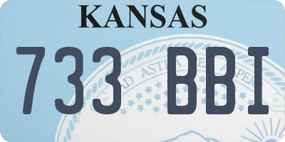 KS license plate 733BBI