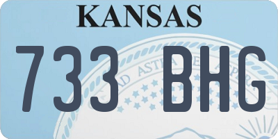 KS license plate 733BHG