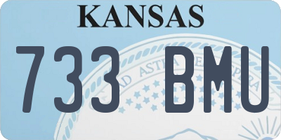 KS license plate 733BMU