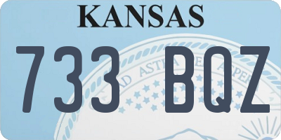 KS license plate 733BQZ