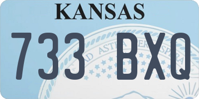 KS license plate 733BXQ