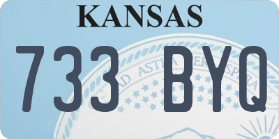 KS license plate 733BYQ