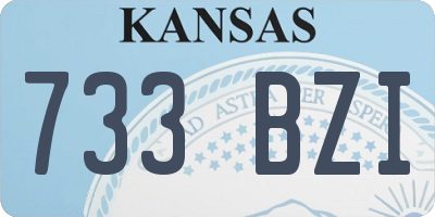 KS license plate 733BZI