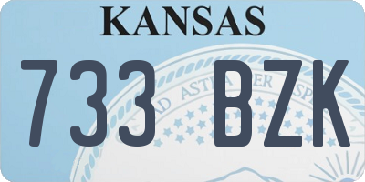 KS license plate 733BZK
