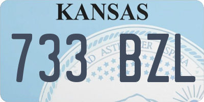 KS license plate 733BZL