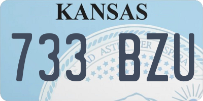 KS license plate 733BZU