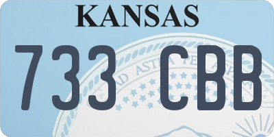 KS license plate 733CBB