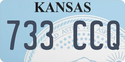 KS license plate 733CCQ