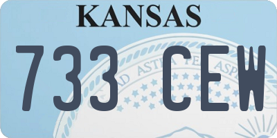 KS license plate 733CEW