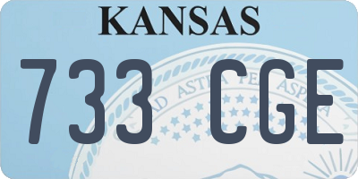 KS license plate 733CGE