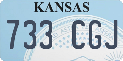 KS license plate 733CGJ