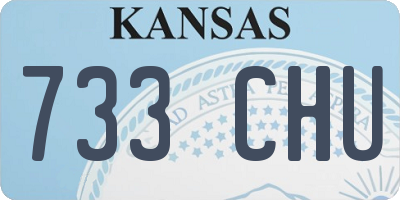 KS license plate 733CHU