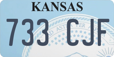 KS license plate 733CJF
