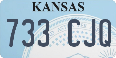 KS license plate 733CJQ