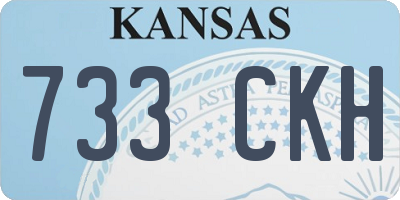 KS license plate 733CKH