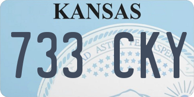 KS license plate 733CKY