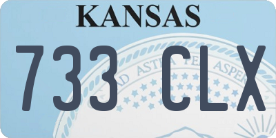 KS license plate 733CLX