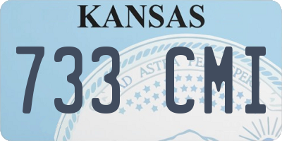 KS license plate 733CMI