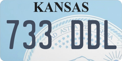 KS license plate 733DDL