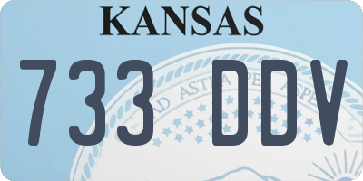 KS license plate 733DDV