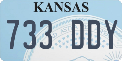 KS license plate 733DDY