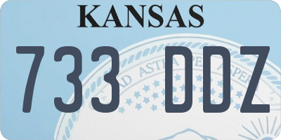 KS license plate 733DDZ