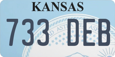 KS license plate 733DEB