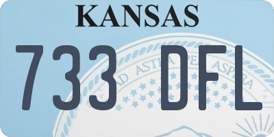 KS license plate 733DFL