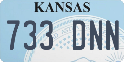 KS license plate 733DNN
